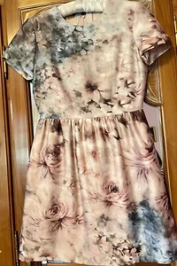 Valentino Women's Floral  Silk Cotton Mini Dress  Size 40 - Picture 1 of 5