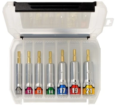 KTC 1/4" IMPACT BIT SOCKET 7 SIZE SET (10,12,13,14,17,19,21mm) TBZP637 - Image 1 of 3