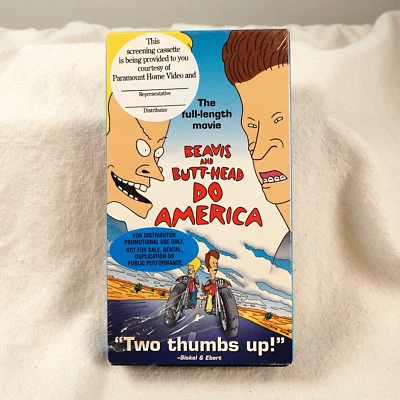 Beavis and Butthead Do America VHS Promo Screener Timecode Demo Copy Mike Judge - Image 1 of 4