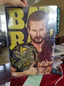 AEW Signed Adam Cole 2020 WWE NXT Autographed 11x17 Poster Undisputed Era JSA - Picture 1 of 2