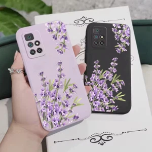 Case For Xiaomi 13T Poco F6 Pro Redmi Note 14 13 Pro Lavender Pattern Soft Cover - Picture 1 of 17