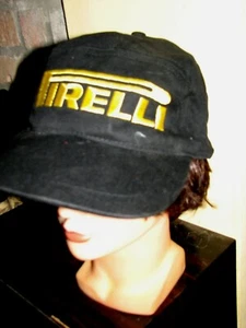 Vintage Pirelli racing team formula1 cotton embroidery podium hat cap ''70s - Picture 1 of 2
