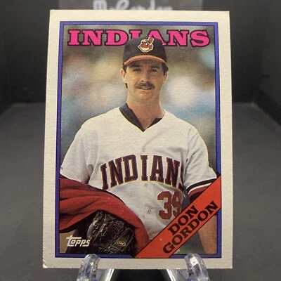 MLB 1988 Topps DON GORDON #144 Rookie Card RC Cleveland Indians - Image 1 of 2