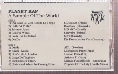 planet rap a sample of the world cassette mc solar bootfunk md mc's all  - Image 1 of 2