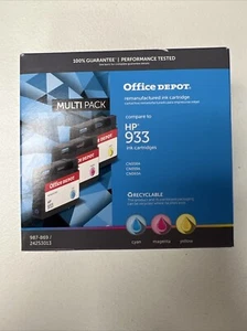 Office Depot Multi-pack Ink Set HP 933 - Cyan, Magenta, Yellow - Afbeelding 1 van 6