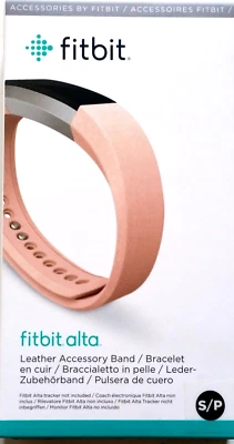 Fitbit Alta Leather Band Replacement Accessory Small Pink Original New Sealed!