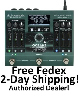 New Electro-Harmonix EHX Oceans Abyss Advanced Reverb Laboratory Effects Pedal - Picture 1 of 4