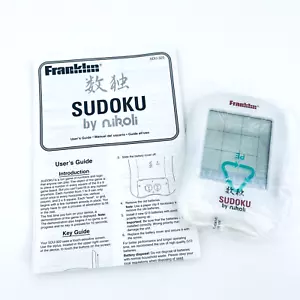Sudoku By Nikoli Franklin Electronic Toy SDU-320 Ages 8 and Up Handheld Game - Picture 1 of 9
