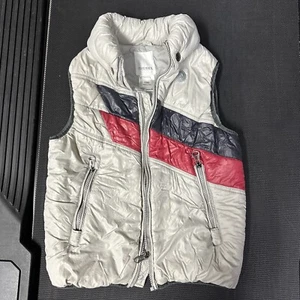 Diesel Kinder Daunen Puffer Weste Gr. M rot schwarz grau mit Kapuze 8-10 Jahre - Bild 1 von 4