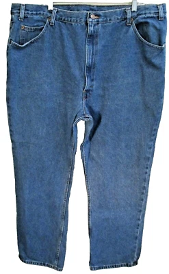 ENVY 深水洗直筒 5 件装 100% 棉蓝色牛仔裤 46x30 男式二手状况完好 — 第 1/4 张图片