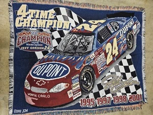 Jeff Gordon Nascar 2002 Blanket Throw 46"x 60" - Picture 1 of 4