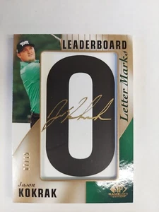 2021 SP Game Used Leaderboard Letter Marks /15 Jason Kokrak #LM-JK Auto - Picture 1 of 2