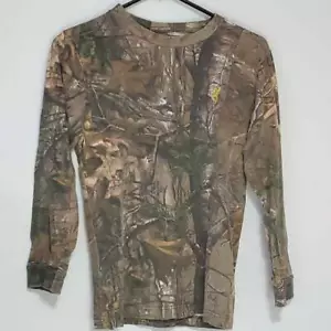 Browning Mens Sweatshirts Multicolor Camouflage Crew Neck Fleece Lined Cotton S - Picture 1 of 10