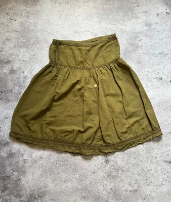 Gudrun Sjoden Cotton Linen Skirt Olive Avant Garde size M - Image 1 of 4