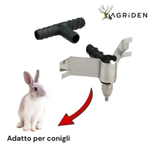 ABBEVERATOIO AUTOMATICO A GOCCIA PER CONIGLIO + RACCORDO A T - Foto 1 di 2