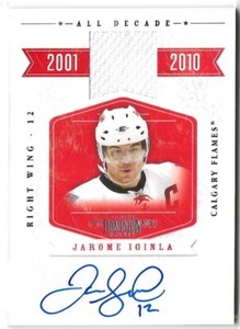 2010-11 Dominion All Decade Jerseys Autographs #JI Jarome Iginla 35/50 Calgary