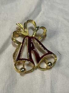 Xmas Bells Brooch - Picture 1 of 2