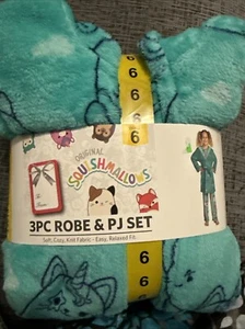 Original Squishmallow 3pc Robe And PJ Set - Picture 1 of 5