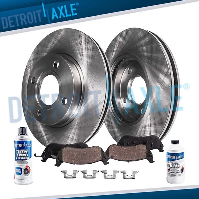 Rotores de freno de disco delanteros pastillas de freno de cerámica para 2011 2012 2013 2014 Mazda 2 1,5 L Foto 1 de 4