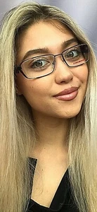 New Mikli by ALAIN MIKLI ML39R40 55mm Black Purple Women's Eyeglasses Frame X3 - Picture 1 of 12