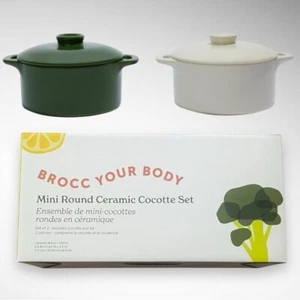 Neu Brocc Your Body Mini Runde Keramik Cocotte Dutch Oven 2er Set In Box - Bild 1 von 3