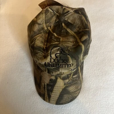 DUCKS UNLIMITED - Camouflage Hat Adjustable Cap - Image 1 of 2