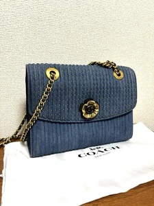 Japan Limited  COACH Parker with Tea Rose Denim - Picture 1 of 12