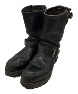 RedWing 2268 Engineer Boots Vibram Sole Leather Black Size 8 - Picture 1 of 10