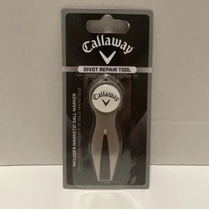 Callaway Golf Divot Repair Tool with Magnetic Ball Marker Stainless Steel - Picture 1 of 6