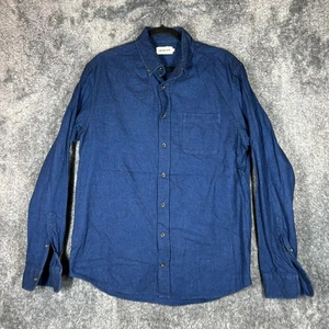 Taylor Stitch Shirt Mens 42 Blue 100% Organic Cotton Longsleeve Button Up Casual - Picture 1 of 8