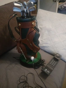 Vintage 17in. Golf Bag Landline Telephone Corded - Great Gift PF Product 841.039 - Picture 1 of 3