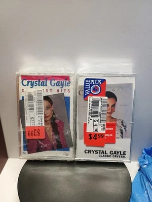 Crystal Gayle Cassette Tape Lot of 2 new sealed. classic crystal. greatest hits. - Image 1 of 3