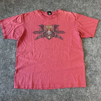 Harley-Davidson Tribal Steel Eagle Men's Red T-Shirt Size XL Phoenix AZ Y2K - Image 1 of 3
