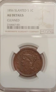1856 Braided Hair Liberty Head Large Cents. - Picture 1 of 6