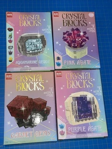 Block Tech Kristall Blöcke Geode Achat Edelstein Menge 4 Neu in Box - Bild 1 von 2