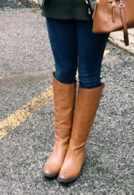 Sam Edelman Penny Leather Riding Boots In Whiskey Women's Size 8M - Image 1 of 4