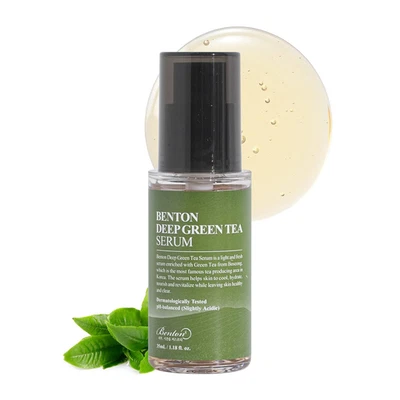 Deep Green Tea Serum 30ml - Nourishing Facial Serum for Oily, Sensitive Skin - Image 1 of 4