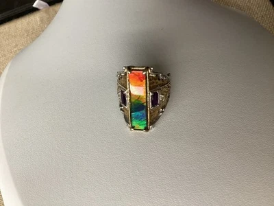Gems En Vogue By Michael Valitutti Retired Sterling Palladium Alloy Ammolite Gem - Image 1 of 4