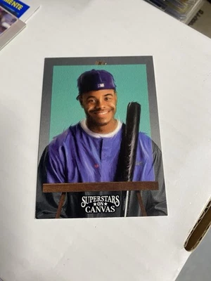 KEN GRIFFEY JR. 1993 Studio SUPERSTARS ON CANVAS #1 of 10 Mariners INSERT RARE! - Image 1 of 3