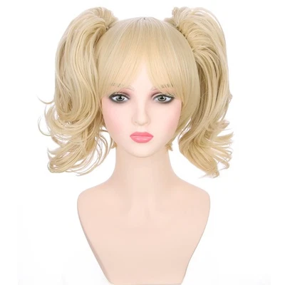 American Blonde Wig for Kids Girls Short Blonde Ponytail Wig for Child - Image 1 of 4