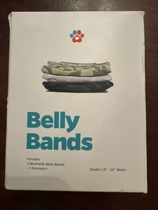 Pet Parents Belly Bands SZ Small 13”-16” Waist Washable 3 Pack + 1 Extender - Picture 1 of 8