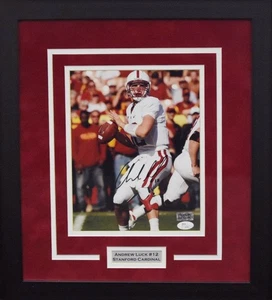 ANDREW LUCK AUTOGRAPHED STANFORD CARDINAL 8x10 FRAMED PHOTO JSA - Picture 1 of 1