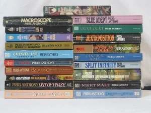 Piers Anthony 20 PB book MEGALOT Chthon, Macroscope, Juxtaposition... G/VG - Imagen 1 de 11