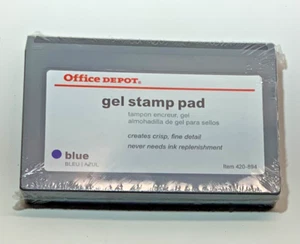 Office Depot Gel Stamp Pad, Blue, 420-894 - Picture 1 of 6