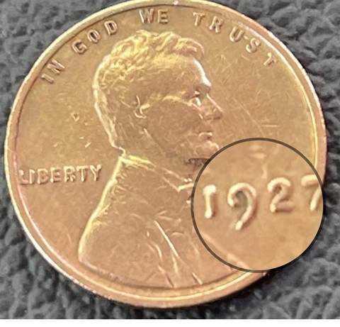 1927-L-Over the Edge On Liberty No Mint Mark -DDO, ERRORS Cover