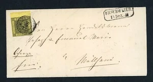 Baden Einzelfrankatur Michel Nummer 2b mit Rand Orschweiher 1853 - Imagen 1 de 3