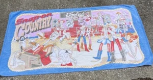 Vintage Snap On Tools Beach Towel Snap-On Country Tooley's Swingster 32x50 - Picture 1 of 11