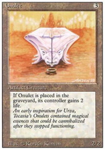 Onulet ~ Damaged 3rd Edition Revised MTG Magic UltimateMTG Artifact Card - Image 1 of 1