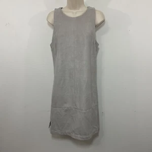 WAVERLY GREY LIBERANT GREY FAUX SUEDE DRESS SHEATH BACK OUT WOMEN’S SIZE 6 New - Picture 1 of 10