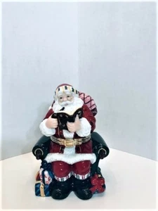 Traditions Porcelain Decorative Christmas Santa Claus Sitting Perfect Holidays - Picture 1 of 6